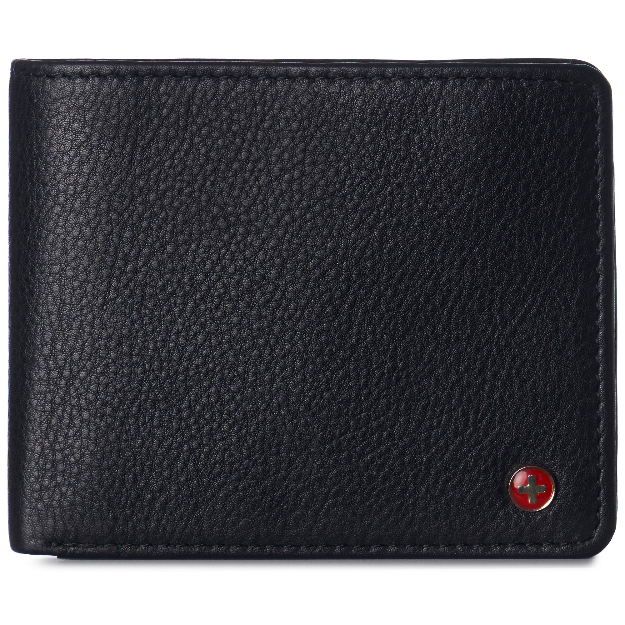 Alpine Swiss Wallet for Men Nolan Commuter Bifold Dual ID Windows
